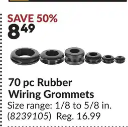 Princess Auto 70 pc Rubber Wiring Grommets offer