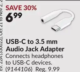 Princess Auto USB-C to 3.5 mm Audio Jack Adapter offer