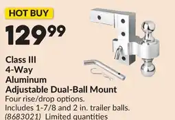 Princess Auto Class III 4-Way Aluminum Adjustable Dual-Ball Mount offer