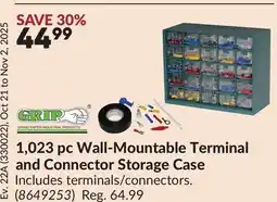 Princess Auto 1,023 pc Wall-Mountable Terminal and Connector Storage Case offer