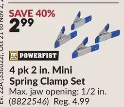Princess Auto 4 pk 2 in. Mini Spring Clamp Set offer