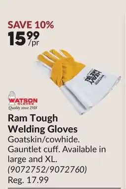 Princess Auto Ram Tough Welding Gloves offer