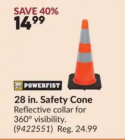 Princess Auto 28 in. Safety Cone offer