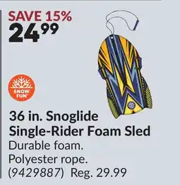 Princess Auto 36 in. Snoglide Single-Rider Foam Sled offer