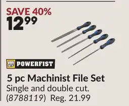 Princess Auto 5 pc Machinist File Set offer