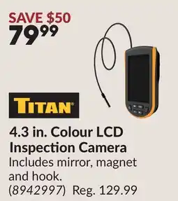 Princess Auto 4.3 in. Colour LCD Inspection Camera offer