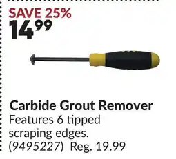 Princess Auto Carbide Grout Remover offer