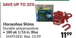 Princess Auto Horseshoe Shims offer
