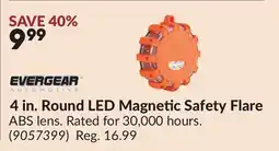 Princess Auto 4 in. Round LED Magnetic Safety Flare offer