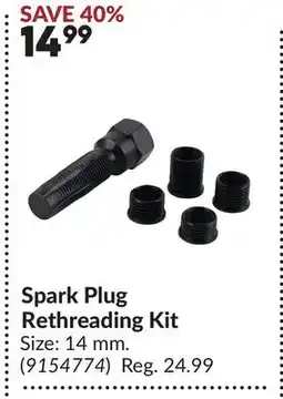 Princess Auto Spark Plug Rethreading Kit offer