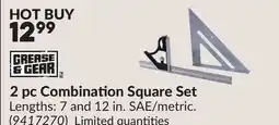 Princess Auto 2 pc Combination Square Set offer