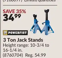 Princess Auto 3 Ton Jack Stands offer