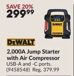 Princess Auto 2,000A Jump Starter with Air Compressor offer