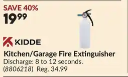 Princess Auto Kitchen/Garage Fire Extinguisher offer