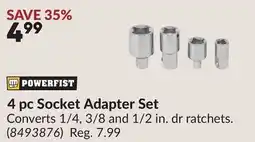 Princess Auto 4 pc Socket Adapter Set offer