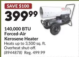 Princess Auto 140,000 BTU Forced-Air Kerosene Heater offer
