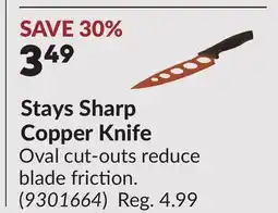 Princess Auto Stays Sharp Copper Knife offer