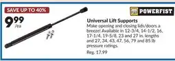 Princess Auto Universal LiftSupports offer
