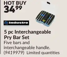 Princess Auto 5 pc Interchangeable Pry Bar Set offer