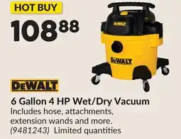Princess Auto 6 Gallon 4 HP Wet/Dry Vacuum offer