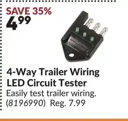 Princess Auto 4-Way Trailer Wiring LED Circuit Tester offer