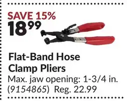Princess Auto Flat-Band Hose Clamp Pliers offer