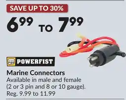 Princess Auto Marine Connectors offer