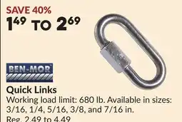 Princess Auto Quick Links offer
