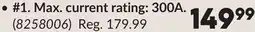 Princess Auto 1. Max. current rating: 300A offer
