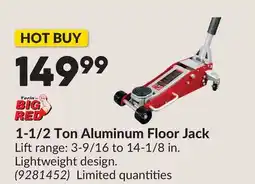 Princess Auto 1-1/2 Ton Aluminum Floor Jack offer
