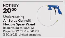 Princess Auto Undercoating Air Spray Gun with Flexible Spray Wand offer
