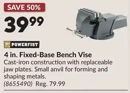 Princess Auto 4 in. Fixed-Base Bench Vise offer