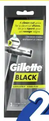 Rossy GILLETTE BLACK Disposable razors offer