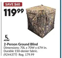 Princess Auto 2-Person Ground Blind offer