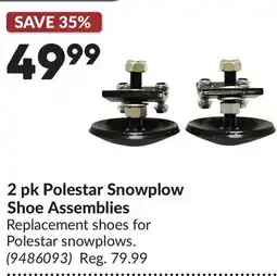 Princess Auto 2 pk Polestar Snowplow Shoe Assemblies offer