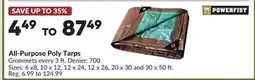 Princess Auto All-Purpose Poly Tarps offer