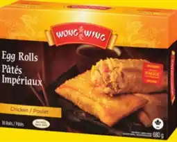 Giant Tiger Wong Wing frozen appetizers offer