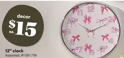 Giant Tiger 12 clock offer