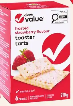 Giant Tiger Giant Value toaster tarts offer