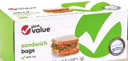 Giant Tiger Giant Value sandwich bags or parchment paper offer