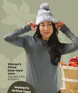 Giant Tiger Women's fitted base-layer crew offer