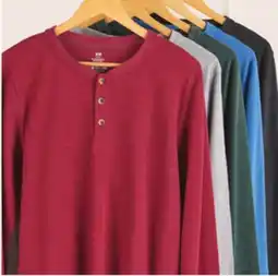 Giant Tiger Henley waffle tee offer