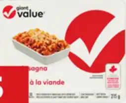 Giant Tiger Giant Value frozen entree offer