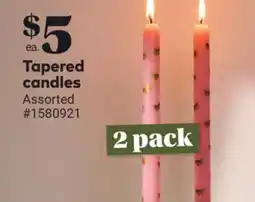 Giant Tiger Tapered candles offer