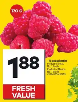 Giant Tiger 170 g raspberries offer
