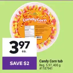 Giant Tiger Candy Corn tub offer