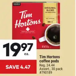 Giant Tiger Tim Hortons coffee pods offer