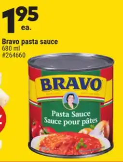 Giant Tiger Bravo pasta sauce offer