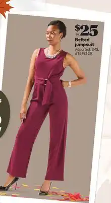 Giant Tiger Belted jumpsuit offer