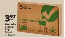 Giant Tiger Giant Value compost bags offer